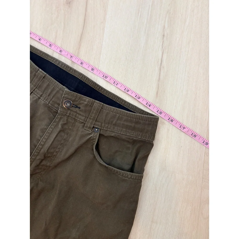 Columbia Utility Pants Mens 30W 32L Olive Green Stretch Hiking Gorpcore